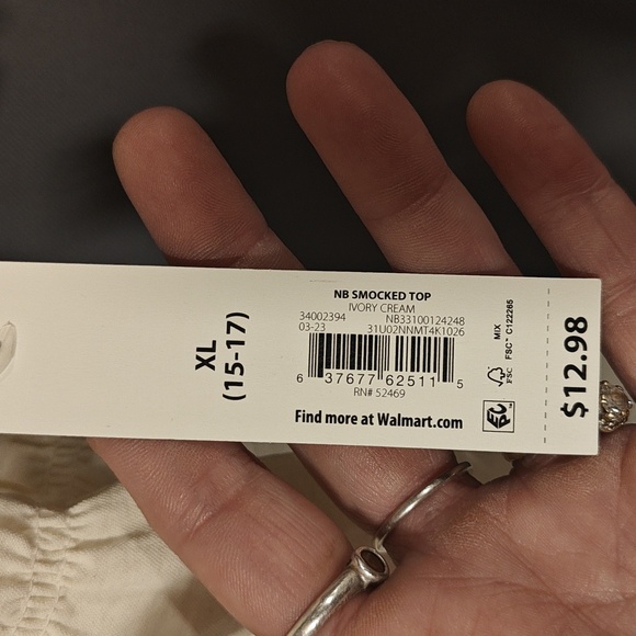 NWT No Boundaries Jr's blouse sz XL 15-17 - Picture 3 of 5